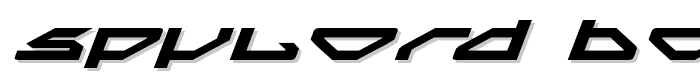 Spylord Bold Expanded Italic font